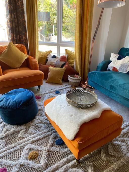Luxury Modern 1Bed Sea View Apartment Rhôs-on-Sea Exterior foto